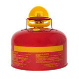 Eagle Red 2.5 Gal. Type 1 Safety Can with Funnel, Back