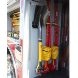 Zico Shovel Bracket, Shown with Shovel in Emergency Vehicle