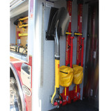Ziamatic Shovel Hanger With 7.25 in. X 4 in. Base, Shown Holding Equipment