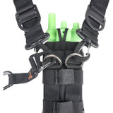 Mystery Ranch Talk Box Shoulder Sling, Shown with a Radio Holster Attached