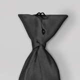 Samuel Broome Polyester/Wool Clip-On Necktie with Buttonholes, Black, Clip-on