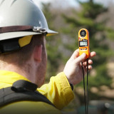 Kestrel 3550FW Orange Fire Weather Meter with Digital Compass And LiNK Bluetooth Wireless Connectivity, in the Field