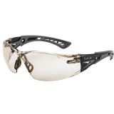 Bolle Rush+ Safety Glasses With Platinum Lens, Black/Gray/CSP