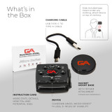 Guardian Angel Micro Series Wearable Safety Light, Red and White Light, What's in the Box