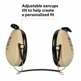 3M PELTOR Hearing Protector - NRR 21 dB - Behind-the-Head Style, Adjustable Earcups