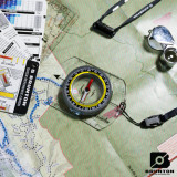 Brunton TruArc 3 Baseplate Compass, Set Down on Map