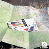 Brunton Quick Reference Navigation Cards, Shown on Map