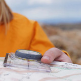 Brunton TruArc 5 Baseplate Compass, Shown in Use, Different Angle