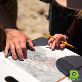 Brunton Map Multi-Tool, Shown in Use