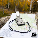 Brunton TruArc20 Compass with Sighting Mirror, Shown with Mirror Out on Map