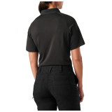 5.11 Tactical Women's Performance Polo, Black, Facing Back