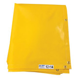 Husky Vinyl Salvage Cover, Yellow, Shows Size 12x14