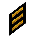 Hero's Pride Service Stripes Continuous Felt, Medium Gold / Black
