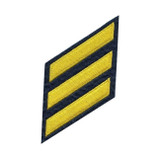 Hero's Pride Service Stripes Continuous Felt, Medium Gold on Navy