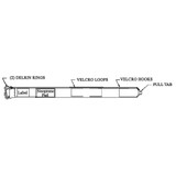 Ziamatic 2 in. Wide Heavy Duty Nylon Variable Strap with 1ea. 2 in. Zinc Footman's Loop. 5 in. to 6.5 in. Length, CYBS Diagram