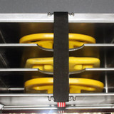 Zico 2 in. Wide Heavy Duty Nylon Variable Strap with 1ea. 2 in. Zinc Footman's Loop. 5 in. to 6.5 in. Length, Shown Holding Accessories