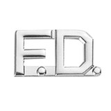 Hero's Pride F.D. Die Struck Letters Pins, 3/8 in., Nickel Plate
