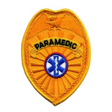 Hero's Pride Paramedic Badge Patch, Gold
