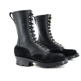 JK Boots Fire Inlander 10 in. Leather Wildland Firefighter Boots Classic Logger
, Black