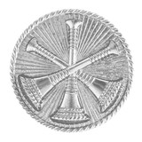 Hero's Pride Asst Chief Three Bugles Crossed Pin, Nickel Plate