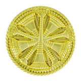 Hero's Pride Chief Five Bugles Crossed Pin, Gold Plate