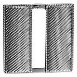 Hero's Pride Captain Corrugated Metal Insignia, Nickel Plate