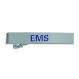 Hero's Pride EMS Tie Bar, Blue Enamel on Nickel Plate
