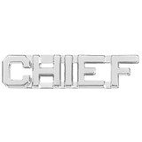 Hero's Pride Chief Die Struck Letters Pins, 3/8 in., Nickel Plated