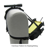 Coaxsher DR-1 Commander Dual Radio Chest Harness, Fold-Down Platform