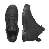 Salomon X Ultra Forces Mid Boots, Black, Overhead View