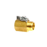 S&H 0.75 NH Brass Garden Hose Shutoff Valve