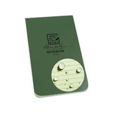 Rite in the Rain 3 1/4 x 5 1/4 in. Green Soft Cover Top-Bound Book, 100 Pages