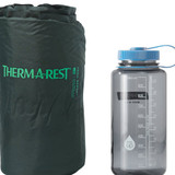 Therm-A-Rest Trail Scout Sleeping Pad, Rolled Pad Compared to Water Bottle