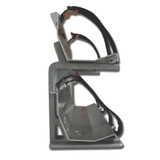 Zico Vertical Hard Suction Sleeve Mount with 2 10 ft. Solid Trays, Side Profile View