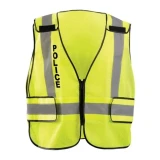 OccuNomix Yellow Mesh Public Safety Breakaway Vest, ANSI Class 2, Police, Front
