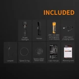 Fenix 1500-Lumen TK26R Tactical Flashlight, What's Included