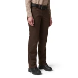 5.11 Tactical Women's Stryke Class A PDU Twill Plus Pants, Brown, Facing Front Right Angle