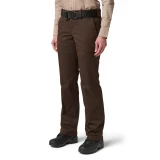5.11 Tactical Women's Stryke Class A PDU Twill Plus Pants, Brown, Facing Front Left Angle