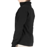 First Tactical 80/20% Cotton/Poly Women's Cotton Job Shirt 1/4 Zip - PFAS, Black, Facing Left