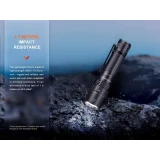 Fenix Black 3000 Lumens PD40R V3.0, Impact Resistant