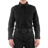 First Tactical Women's PDU Long Sleeve Shirt - PFAS, Black