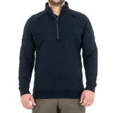 First Tactical 80/20% Cotton/Poly Men's Cotton Job Shirt 1/4 Zip - PFAS, Midnight Navy