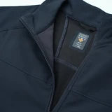 Flying Cross Men's DutyGuard Softshell Pullover, LAPD Navy, Collar
