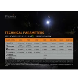 Fenix MINI-LITE Compact EDC Flashlight, Technical Parameters