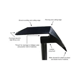 Leatherhead Tools Flat Black Lockwood Hook, Details