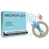 MICROFLEX Powder-Free Nitrile Gloves, Shown with Box