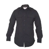 Elbeco Men's Distinction Poly/Wool Long Sleeve Shirt, Midnight Navy