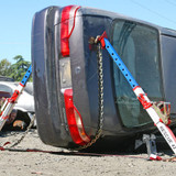 Rescue 42 TeleCrib Junior All-In-One Strut, Two Struts Stabilizing Vehicle on its Side