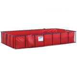 Husky Collapsible Aluminum Skinny Folding Frame Water Tank, Red
