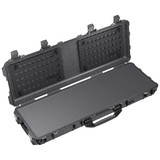 Pelican Protector 1720 Gen 2 Long Case, open with foam and 1500MP EZ-Click MOLLE Panel, not included